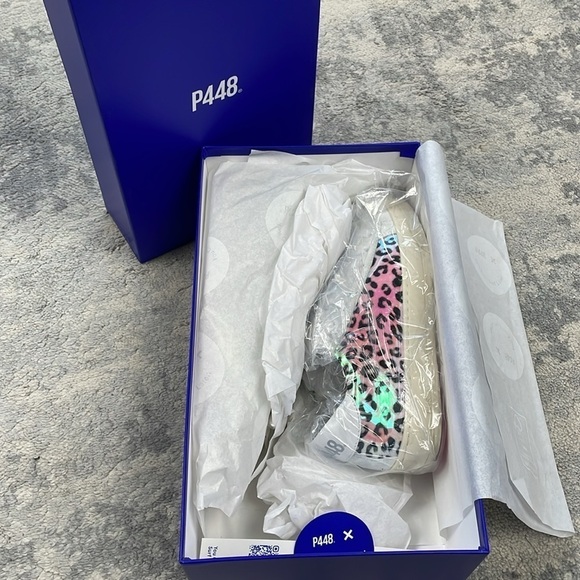 NIB P448 Jack Leopard Hologram Sneakers Multi Color Sz 36 - Picture 7 of 15